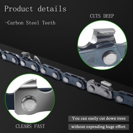 7WUNDERBAR Hand Chainsaw Made of Carbon Steel Chainsaw with Belt Bag Garden Saw Branch Saw Pocket Saw Wire Saw for Camping Outdoor Survival Saw, Tree Wood Cutting 65 cm (33 Teeth)