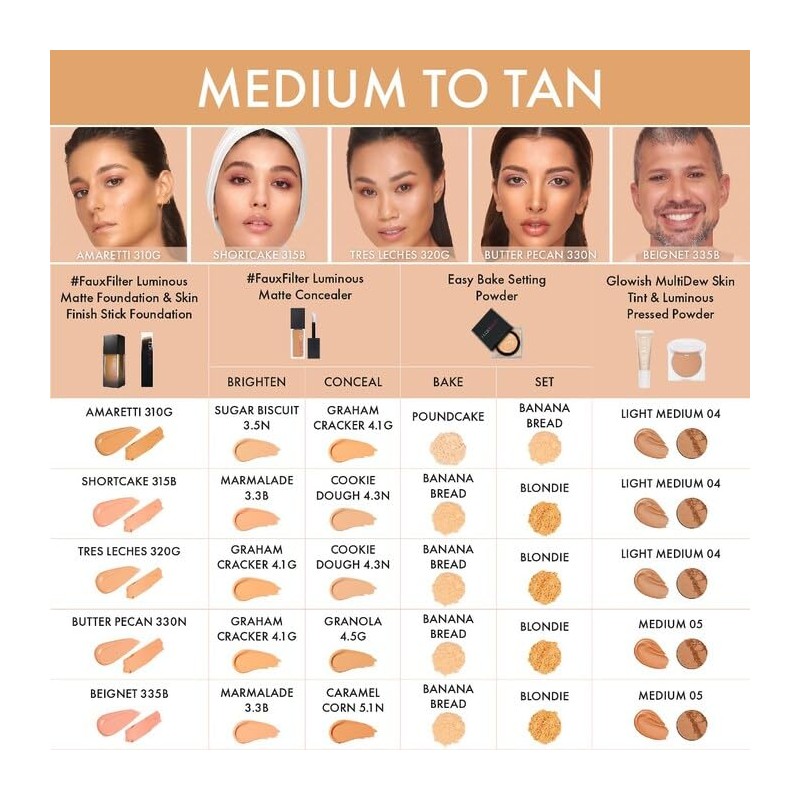 HUDA BEAUTY GloWish Lightweight Blurring Pressed Powder 05 Medium