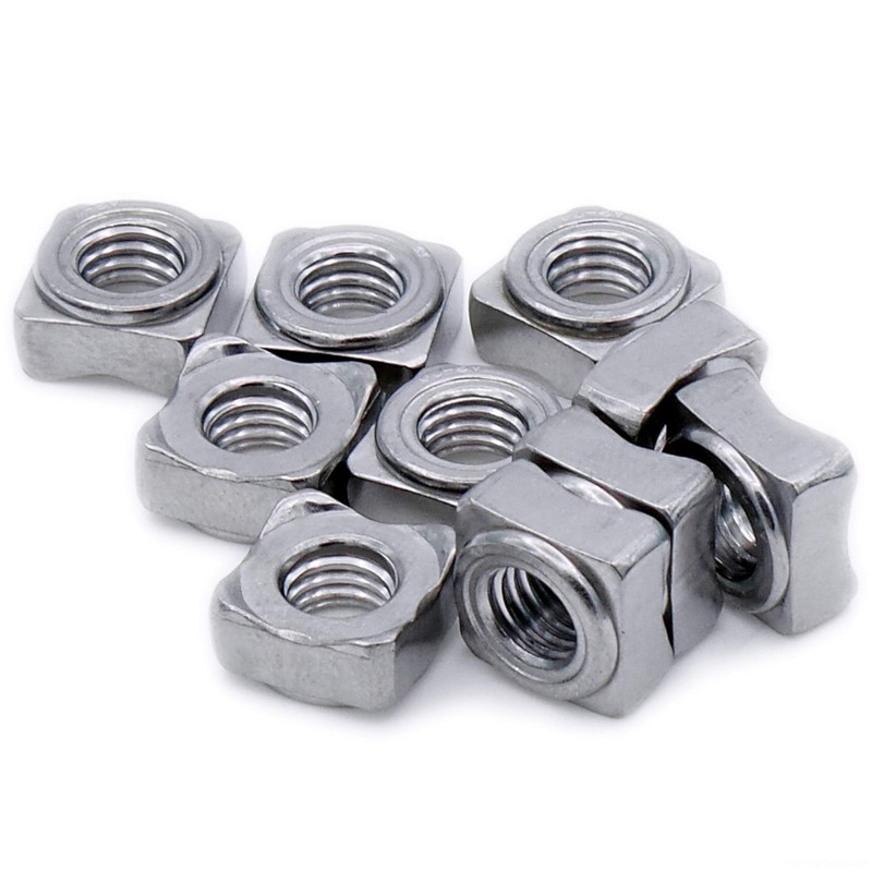 M6 (6mm) Weld Nut (Square) - Stainless Steel (A2) (Pack