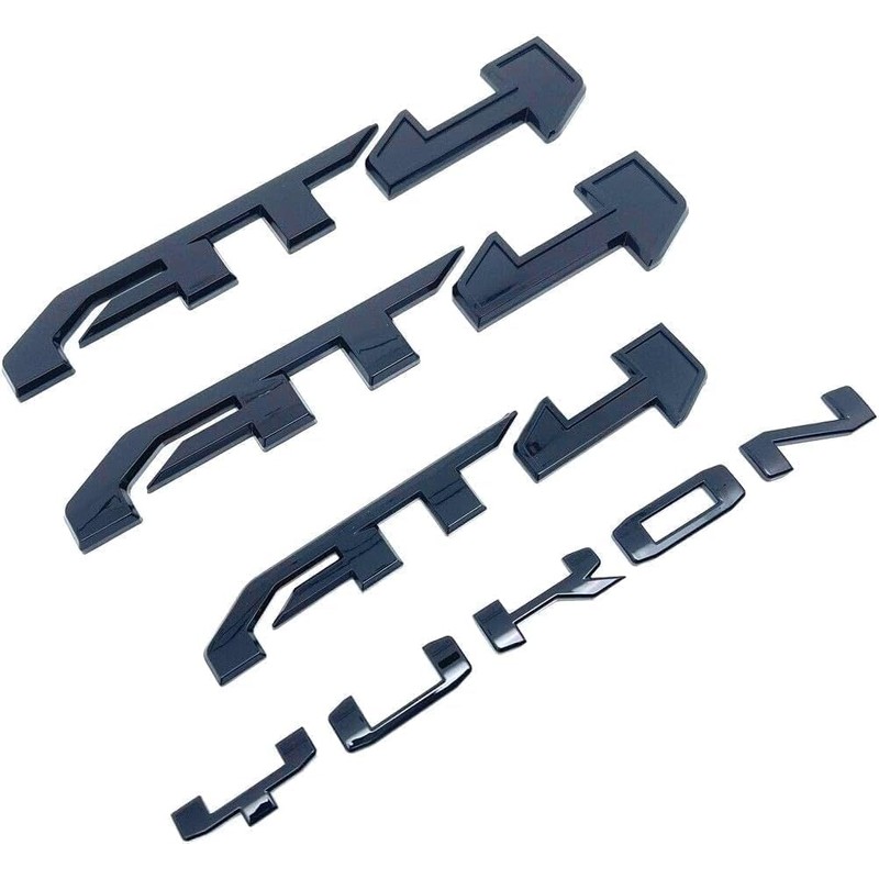 4Pc Door Rear AT4 Yukon Emblems Letters 3D Badge Nameplate