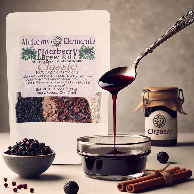 Classic Organic Elderberry Syrup Brew kit by Alchemy Elements 4oz