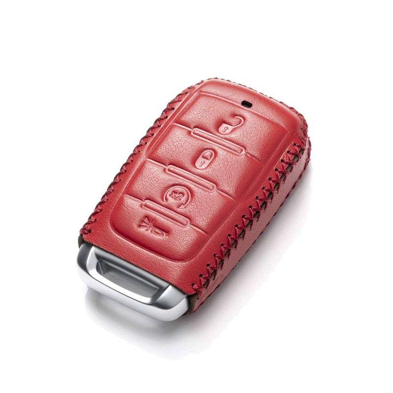 Vitodeco Genuine Leather Smart Key Fob Case Cover Protector Compatible