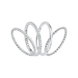 s.Oliver Women's 925 Sterling Silver Ring with Synthetic Zirconia Silver Comes in Jewellery Gift Box, Sterling Silver, Cubic Zirconia