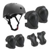 7PCS Child Protective Gear Set Roller Skating Helmet Wrist Elbow