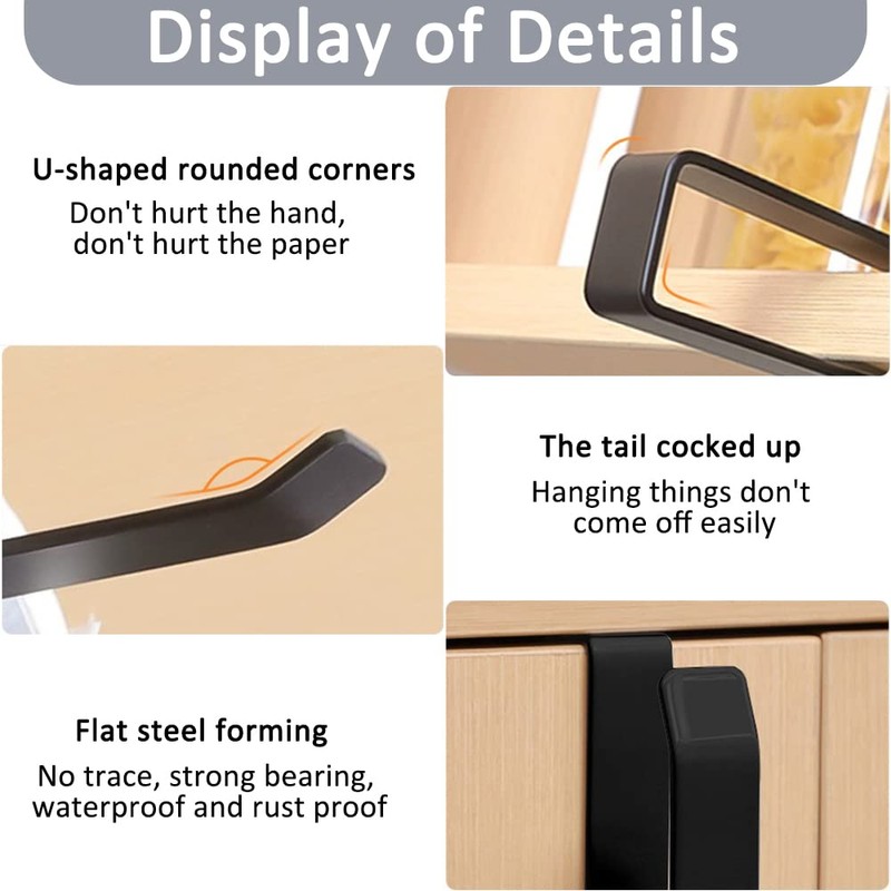 Jizxol Kitchen Roll Holder No Drilling Kitchen Roll Holder Kitchen