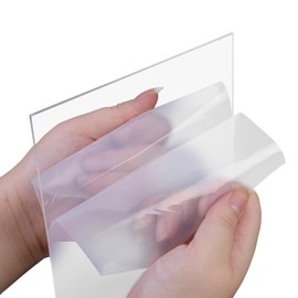 Fab Glass and Mirror Pack of 2 Plastic PET Acrylic Sheet 24"x36" (3mm) Thick, Use for Sneeze Guard, DIY Craft Projects, Plexiglass for Home Décor, Welcome Sign Boards, Clear 2 (ACR3M24X36RC)