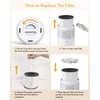 (1 PCS) Air Purifier B-D02U Replacement Filter, VEWIOR H13 True