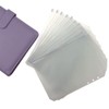 12 pcs A5 Size Translucent Plastic PVC Binder Pockets Envelope