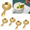 5Pcs Short Spoon Stainless Steel Ice Cream Scoop Tea Dessert