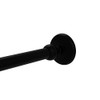 Allied Brass MC-99-BKM Shower Curtain Escutcheon, Matte Black