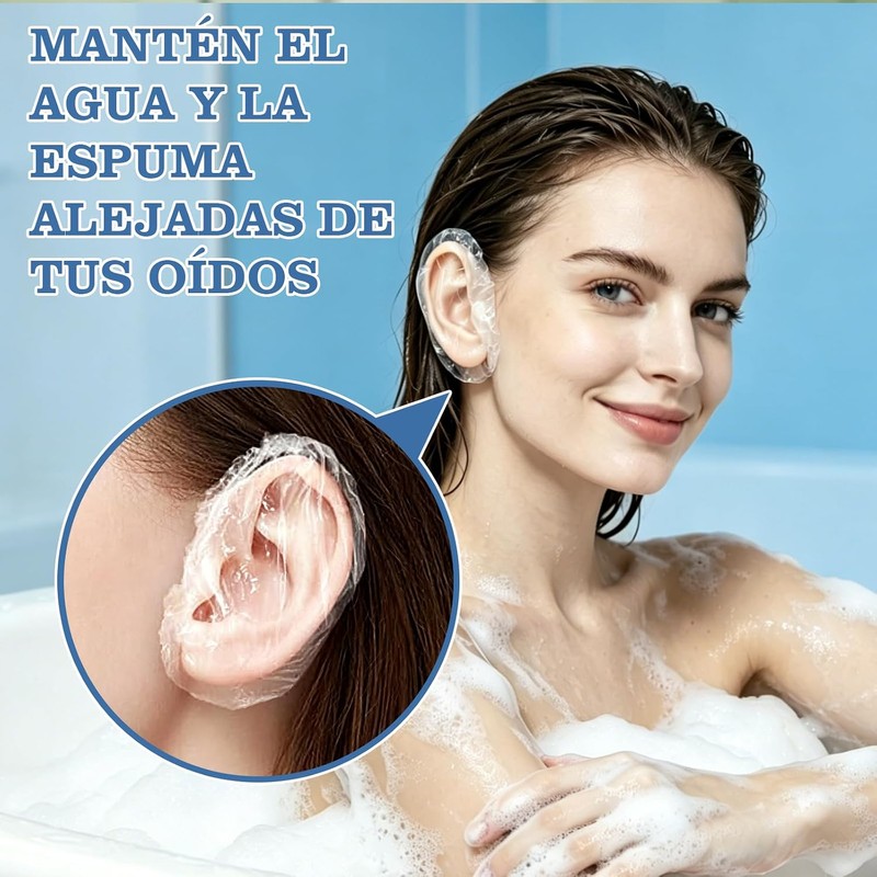 500PCS Protectores Auditivos Desechables, Fundas Impermeables