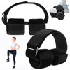 2Pcs Dumbbell Foot Attachment,Foot Weight Strap For Exercise,Adjustable Ankle Straps