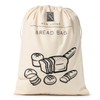 Bread Bag Plastic Lined Size 44x35 cm | 2 Pack