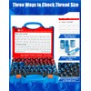 VEXTHYX 66 Nut and Bolt Thread Checker with 32 Metric