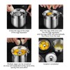 Beowanzk Stainless Steel Egg Separator, Egg Yolk Egg White Divider,