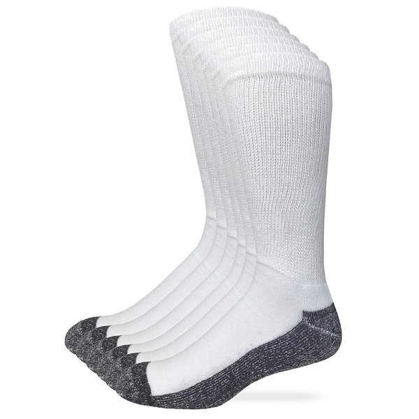 Carolina Ultimate Men's Non-Binding Everyday Crew Socks 6 Pair Pack