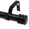 TiMi Window Curtain Rod 1 Inch Decorative Adjustable Single Curtain