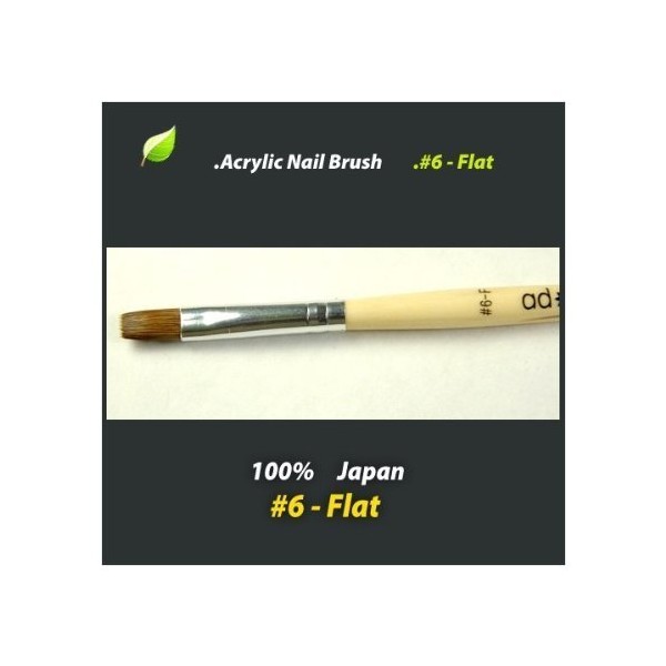 Decori Adoro Acrylic Nail Brush #6 Flat