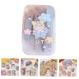 WOONEKY 1set Portable Nail Manicure Tools for Girls Compact High-end Material for Home Travel and Outdoor Use Fingernail Grooming Kit Resistant Design