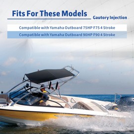 Gautory Fuel Injectors Compatible with Yamaha 80 BEL 75HP 90 HP 4 Stroke Replaces 6D8-13761-00-00