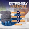 PAMI Heavy Duty Stainless Steel Sponge Scrubber Non-Scratch Metal Sponges
