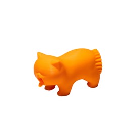 Toothpaste Cap Dispenser –Creative Vomiting Kitty Topper for Cat Lovers, Funny and Functional Bathroom Accessory(Environmentally Friendly Materials) (Orange)