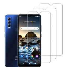 DAMONDY 3 Pack for AT&T Motivate Max U668AA Screen Protector,Case Friendly, Scratch Resistant Bubble Free Anti-Fingerprints HD Clear,Tempered Glass Film for AT&T Motivate Max U668AA