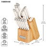 Farberware Edgekeeper Triple Riveted Knife Block Set with Built in