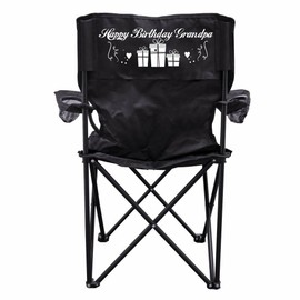 VictoryStore Happy Birthday Grandpa Camping Chair with Carry Bag