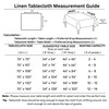 Solino Home Linen Flax Tablecloth 70 x 70 Inch -