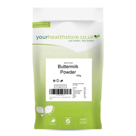 yourhealthstore Premium Buttermilk Powder (Sweet Cream), Gluten Free, No Additives, Vegetarian, Food Grade, (Recyclable Pouch) ,400 g (Pack of 1)