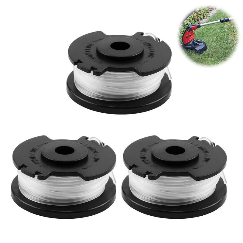 Pack of 3 replacement thread spools for Einhell GE-CT 18/28