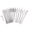 15pcs Carbon Steel Hex Shank Spade Flat Wood Drill Bit