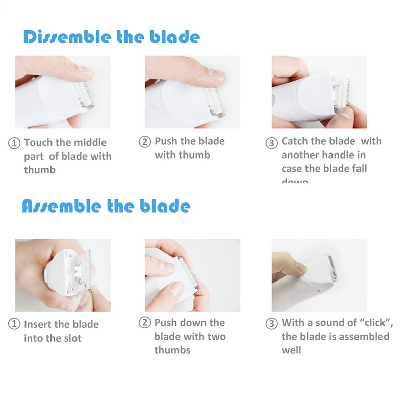 Quiet Baby Hair Clipper Household Hair Trimmer Waterproof Haircutting Tool
