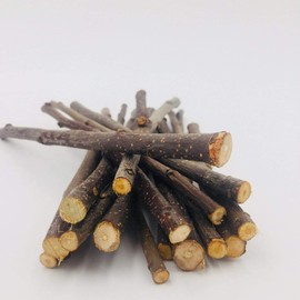 Organic Wood Chew Sticks for Small Animals - 300g USA-Sourced Natural Pear and Apple Treats for Chinchillas, Guinea Pigs, Rabbits, and Parrots