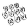 POFET 10 Pack 304 Stainless Steel Bolt Wire Clip, Adjustable