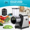 Nictemaw Electric Cheese Grater 250W, Cheese Shredder, Professional Electric Slicer