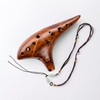 DHwebWLP Strawfire 12 Hole Ocarina Instrument,Alto C Ceramic Ocarina With