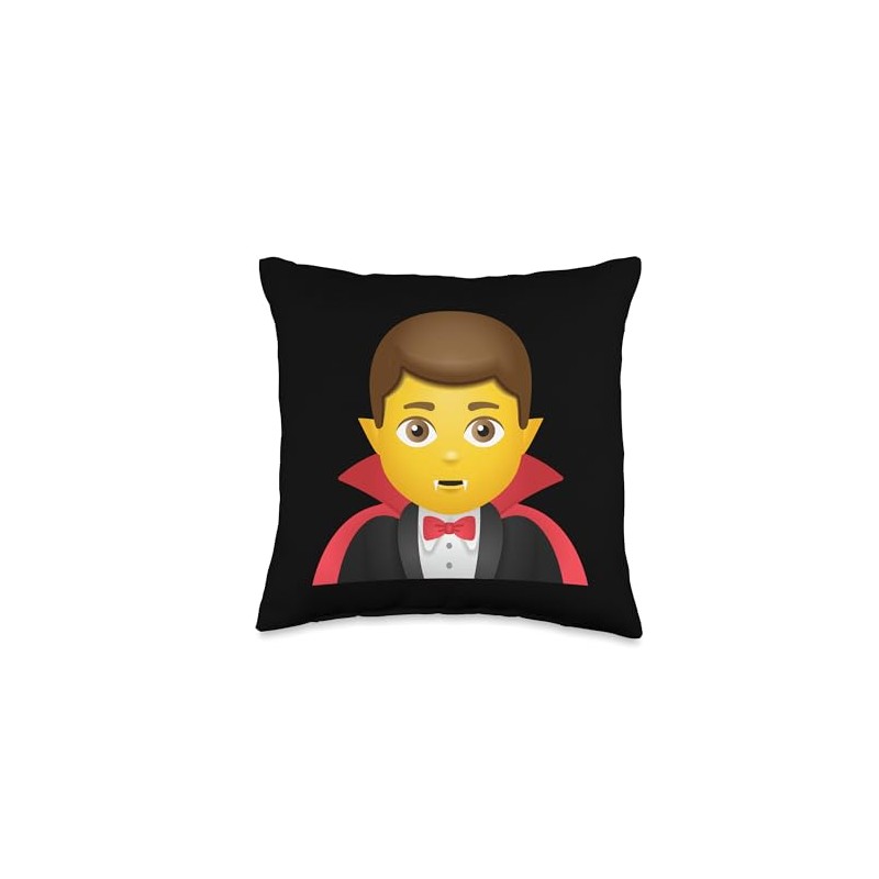 Man Vampire Throw Pillow