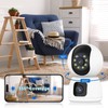 Denash Dual Lens Security Camera, 1080P HD Wireless with 355°