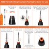 ABEETE Self-Inking Fountain Pen Set, Auto Ink Refill No Cartridges