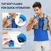 Haimont Running Vest Hydration with 2 TPU Soft Flasks for
