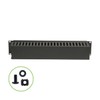 NavePoint 2U Plastic Rack Mount Horizontal Cable Manager Duct Raceway