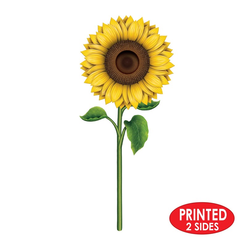 Beistle 52162 Sunflower Cutouts, 3', Multicolor