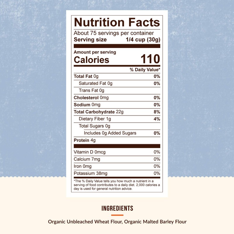 100% Organic Bread Flour - Flour for Baking - 5