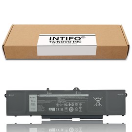 INTIFO 97Wh 9JRV0 Laptop Battery Compatible with Dell Latitude 15 5521 5531 Precision 15 3561 3571 Alienware m17 R5 AMD 005RGW 05RGW 053XP7 53XP7 [11.4V 8071mAh 6-Cell]