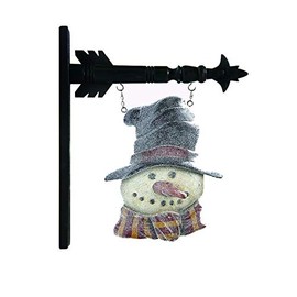Resin Glitter Snowman in Top Hat Arrow Replacement