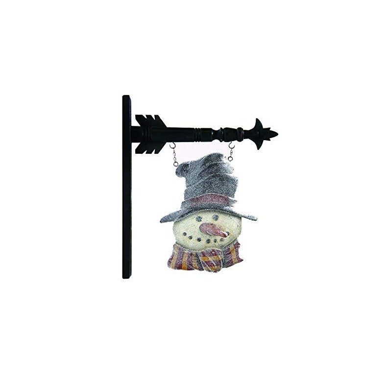 Resin Glitter Snowman in Top Hat Arrow Replacement