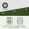 KOUFALL Olive Green Waterproof Linen Fabric Shower Curtain for Bathroom