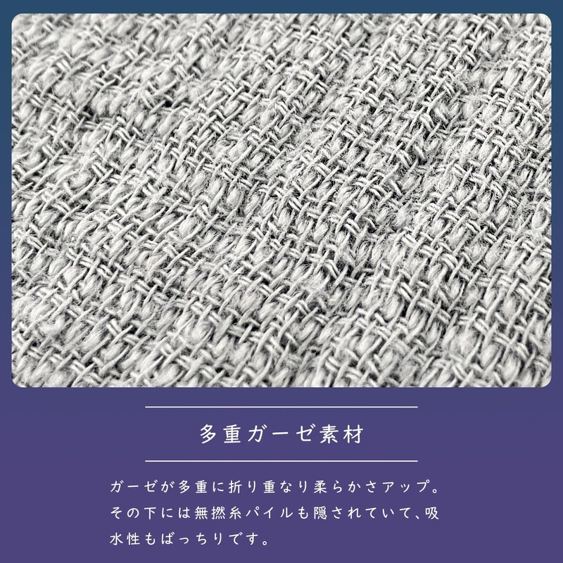 野村タオル(Nomura Towel) フェイスタオル resspillo(レスピロ) ブルー 33×85cm 1枚